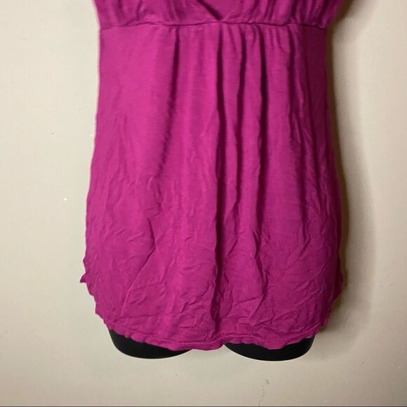 Motherhood Nursing Wear Purple Short Sleeve Blouse - Picture 4 of 9